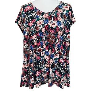 Show Me Your Mumu Blue Pink Floral Carter Tunic Size XS